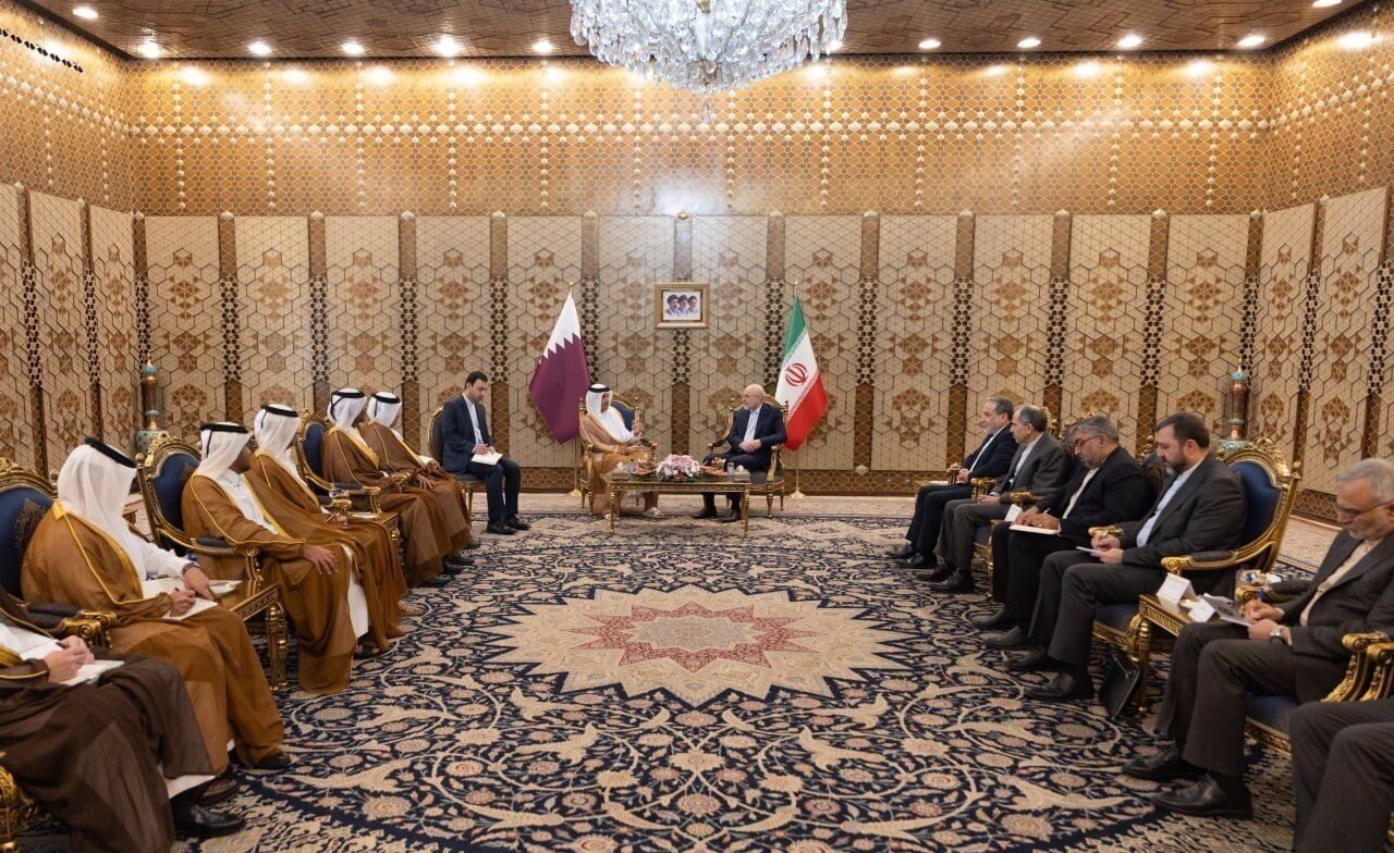 دیدار وزیر خارجه قطر با قالیباف