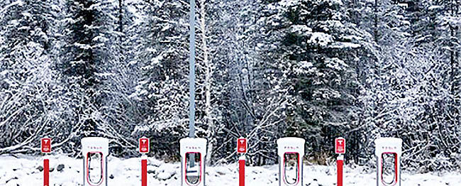 راه‌اندازی نخستین سوپرشارژ تسلا در آلاسکا 