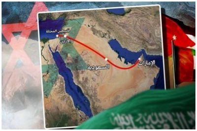 راه جدید امارات و عربستان برای کمک به اسرائیل/ کامیون ها به صف شدند+ فیلم
