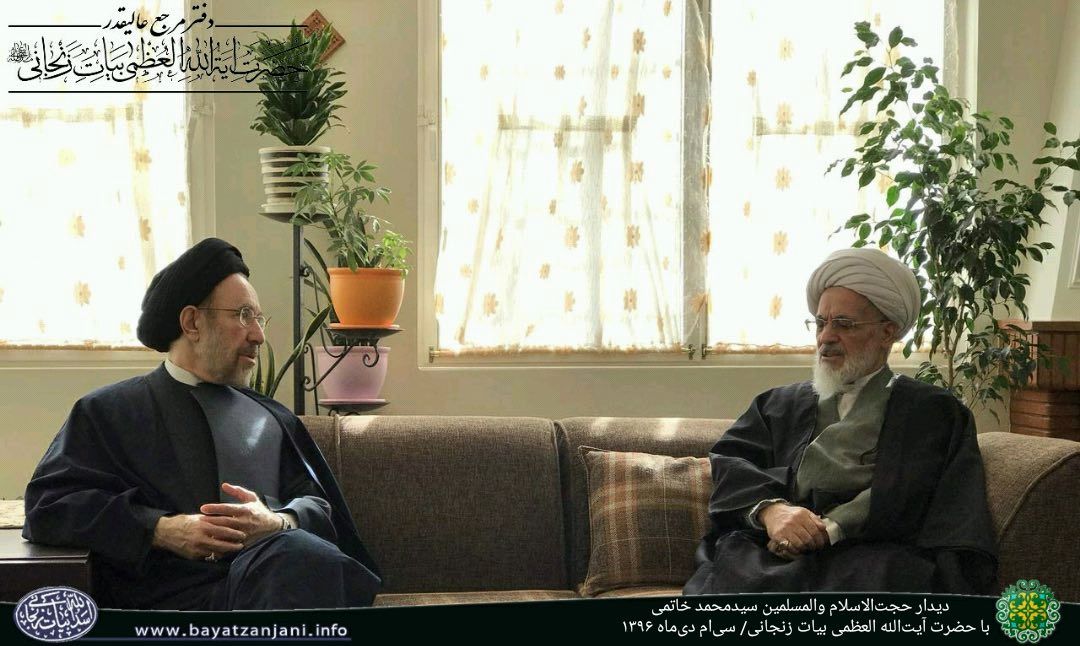 احوالپرسی تلفنی آیت‌الله بیات‌زنجانی از خاتمی