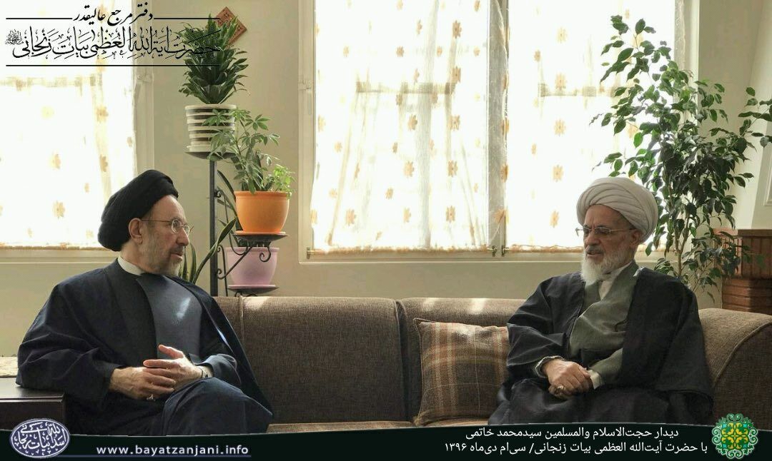 احوالپرسی تلفنی آیت‌الله بیات‌زنجانی از خاتمی