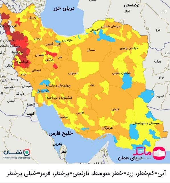 خوزستان از وضعیت قرمز کرونا خارج شد