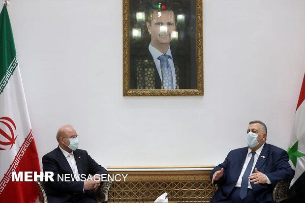 دیدار رئیس مجلس با همتای سوری اش