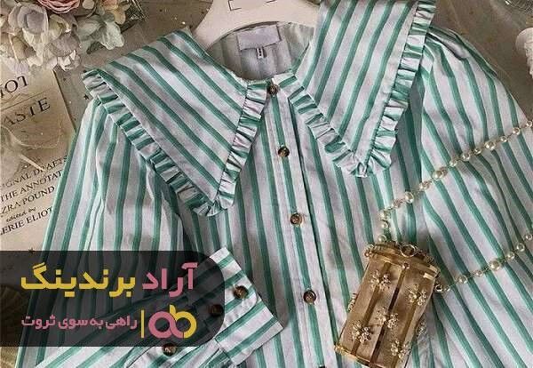 خرید شومیز نخی دخترانه سفید صورتی