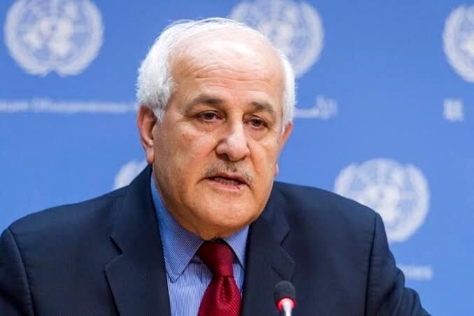 درخواست فوری نماینده فلسطین در سازمان ملل 