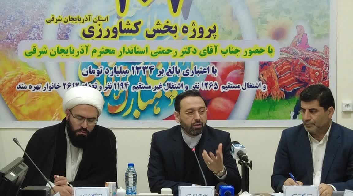 افتتاح ۱۰۷ طرح جهادکشاورزی در آذربایجان شرقی