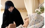 دختر شهید سلامی به عیادت دختر شهید هاشمی‌تبار رفت+ فیلم