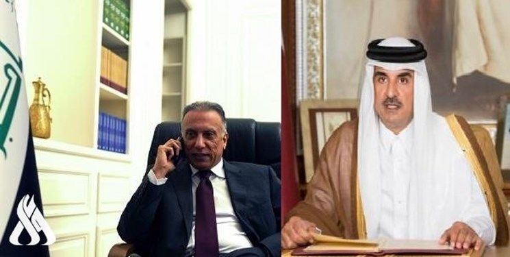 الکاظمی با امیر قطر گفتگو کرد