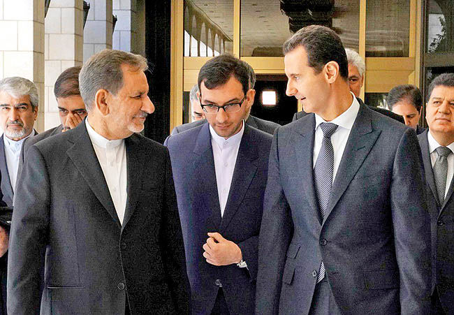 دیدار جهانگیری با بشار اسد