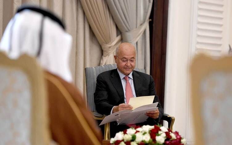 تقدیم نامه امیر قطر به رییس جمهوری عراق