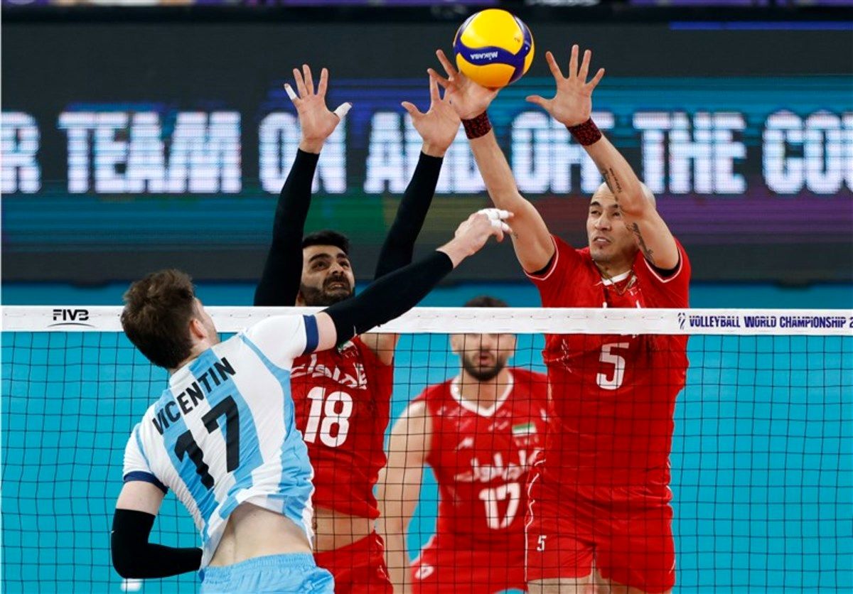 برد شیرین والیبالیست های ایران مقابل آرژانتین