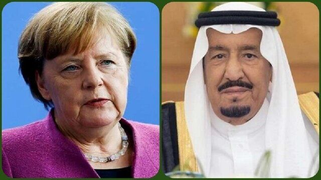 گفتگوی تلفنی پادشاه عربستان و مرکل