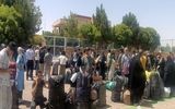 روند خروج اتباع غیرمجاز افغان در نقطه صفر مرزی ایران و افغانستان