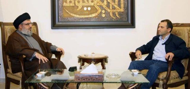 دیدار مجازی سید حسن نصرالله و جبران باسیل