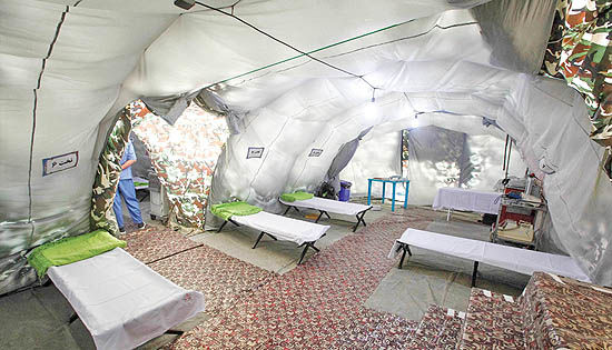 راه‌اندازی بیمارستان صحرایی در مرز شلمچه در آستانه اربعین