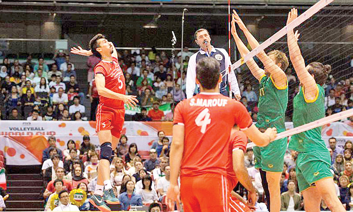 تقابل والیبال ایران با کانادا