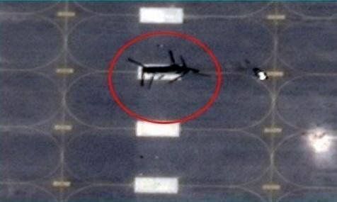 انتشار تصاویر ماهواره‌ای از خسارات هواپیماهای آمریکایی در کویت