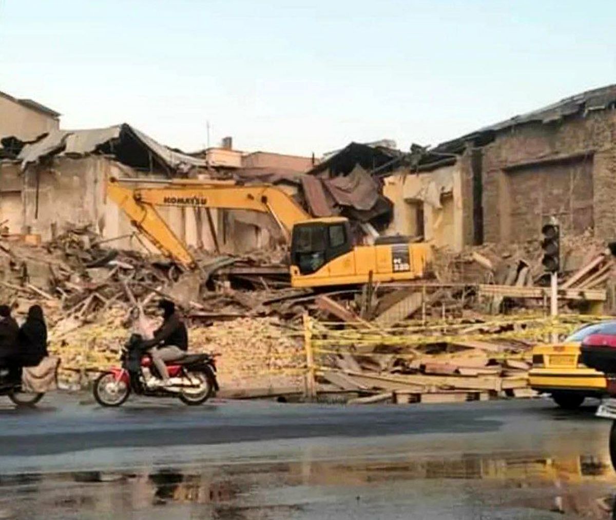 واکنش‌ها به تخریب یکی از خاطرات تهران