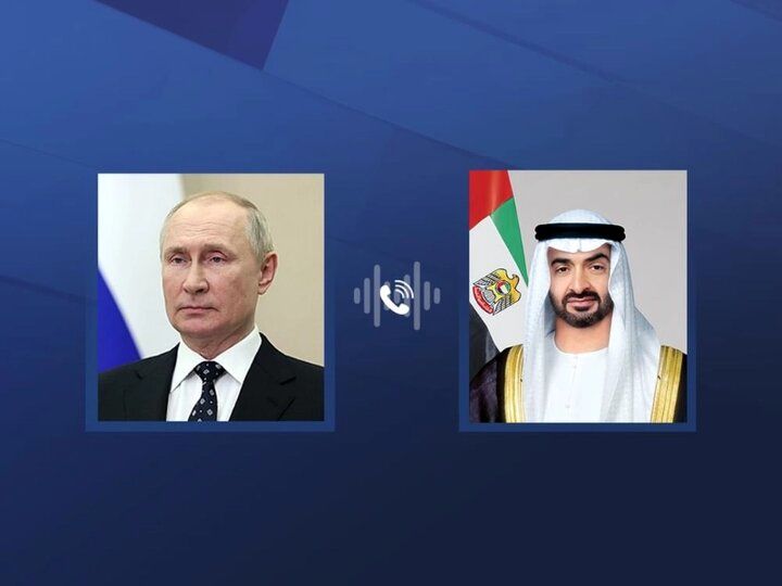 پوتین و رئیس امارات درباره ایران گفت‌وگو کردند
