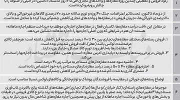 اجاره سنگین در رکود کاسبی