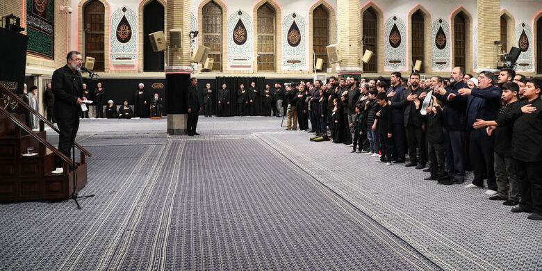 تصاویری از گفت و گوی محمود کریمی با رهبر معظم انقلاب / قالیباف و پزشکیان هم بودند