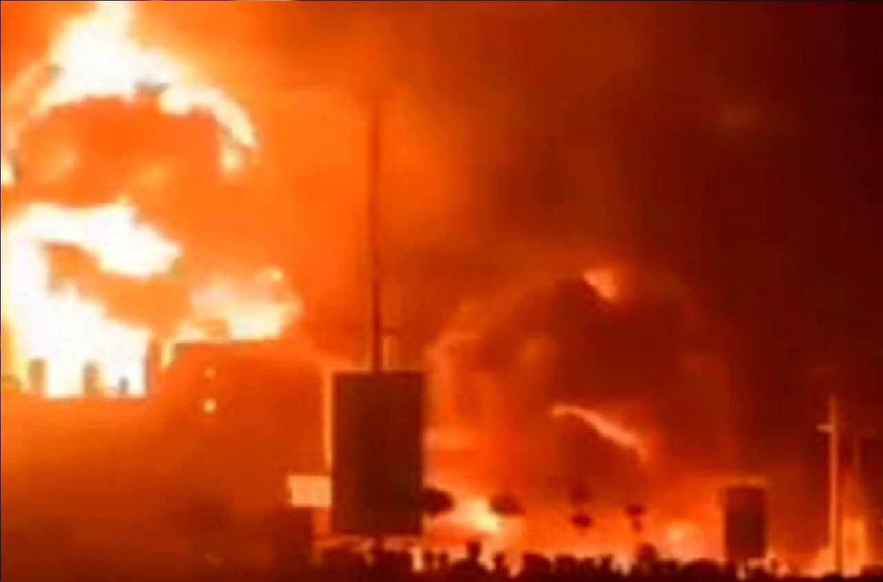 انفجار سنگین یک پالایشگاه نفت در سوریه