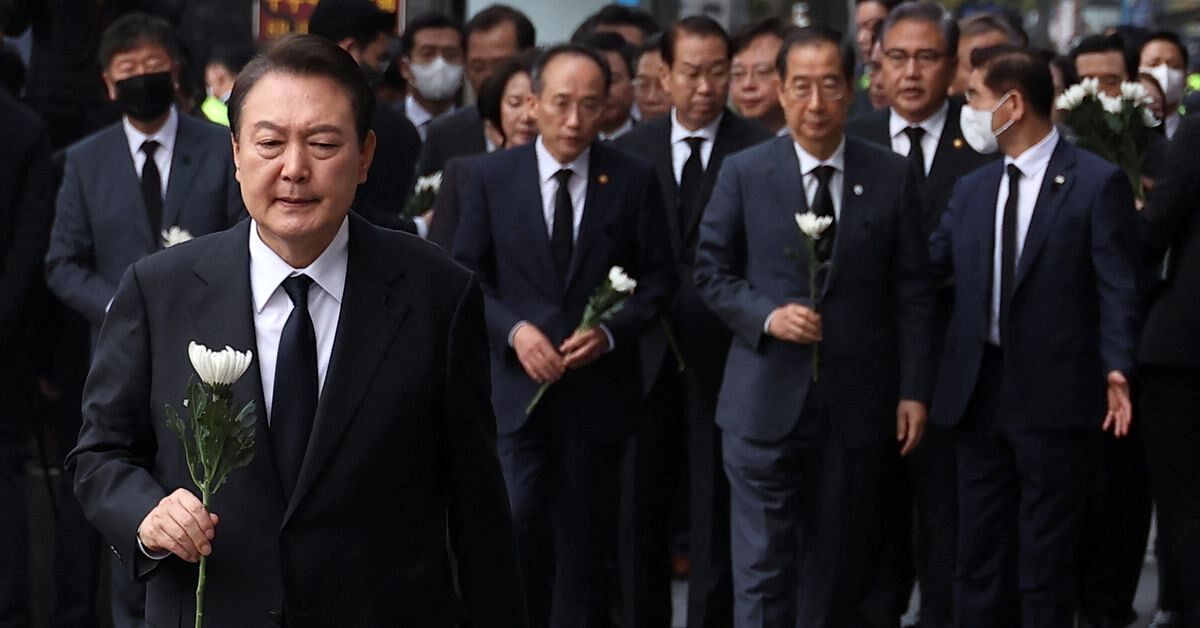 رئیس جمهور کره جنوبی بخاطر حادثه هالوین عذخواهی کرد