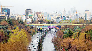 کاهش تا ۶ درجه‌ای دما و رگبار باران در تهران