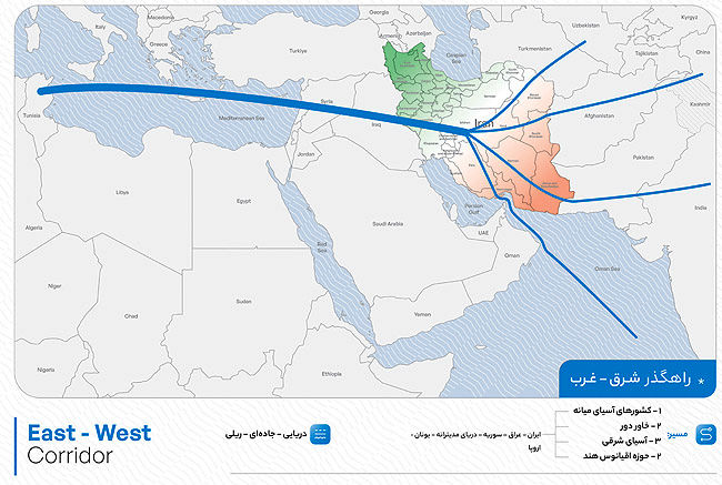 نقش ایران در اتصال شرق و غرب جهان