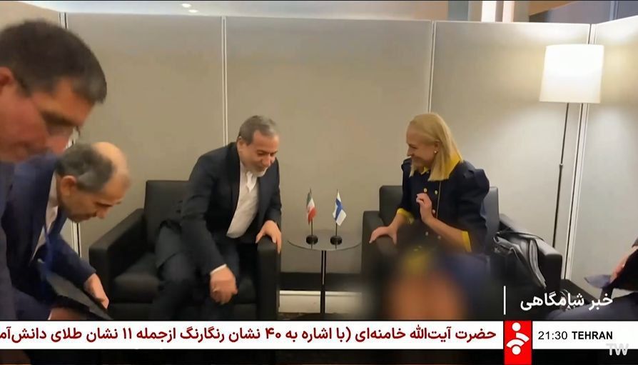 سانسور و ممیزی تصاویر دیدار عراقچی با وزیران خارجه سوئد و فنلاند در صداوسیما + عکس