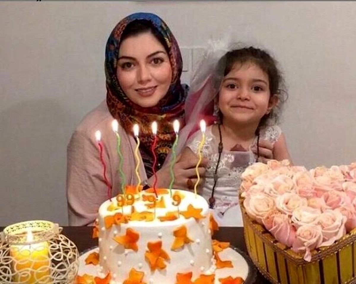 دلنوشته آزاده نامداری برای دختر 4 ساله اش