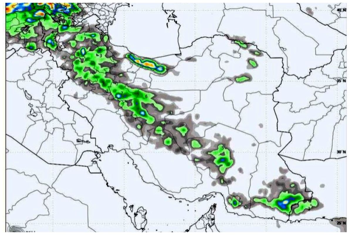 صدور هشدار زرد هواشناسی برای 13 استان / احتمال آب‌گرفتگی معابر و تخریب محصولات کشاورزی