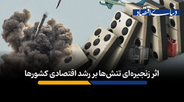 اثر زنجیره‌ای تنش‌ها بر رشد اقتصادی کشورها