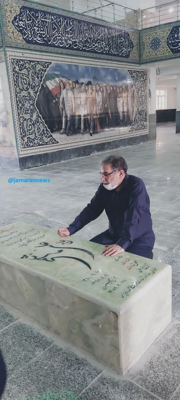 حضور علی شمخانی بر مزار  سردار سرلشکر شهید علی هاشمی+ عکس