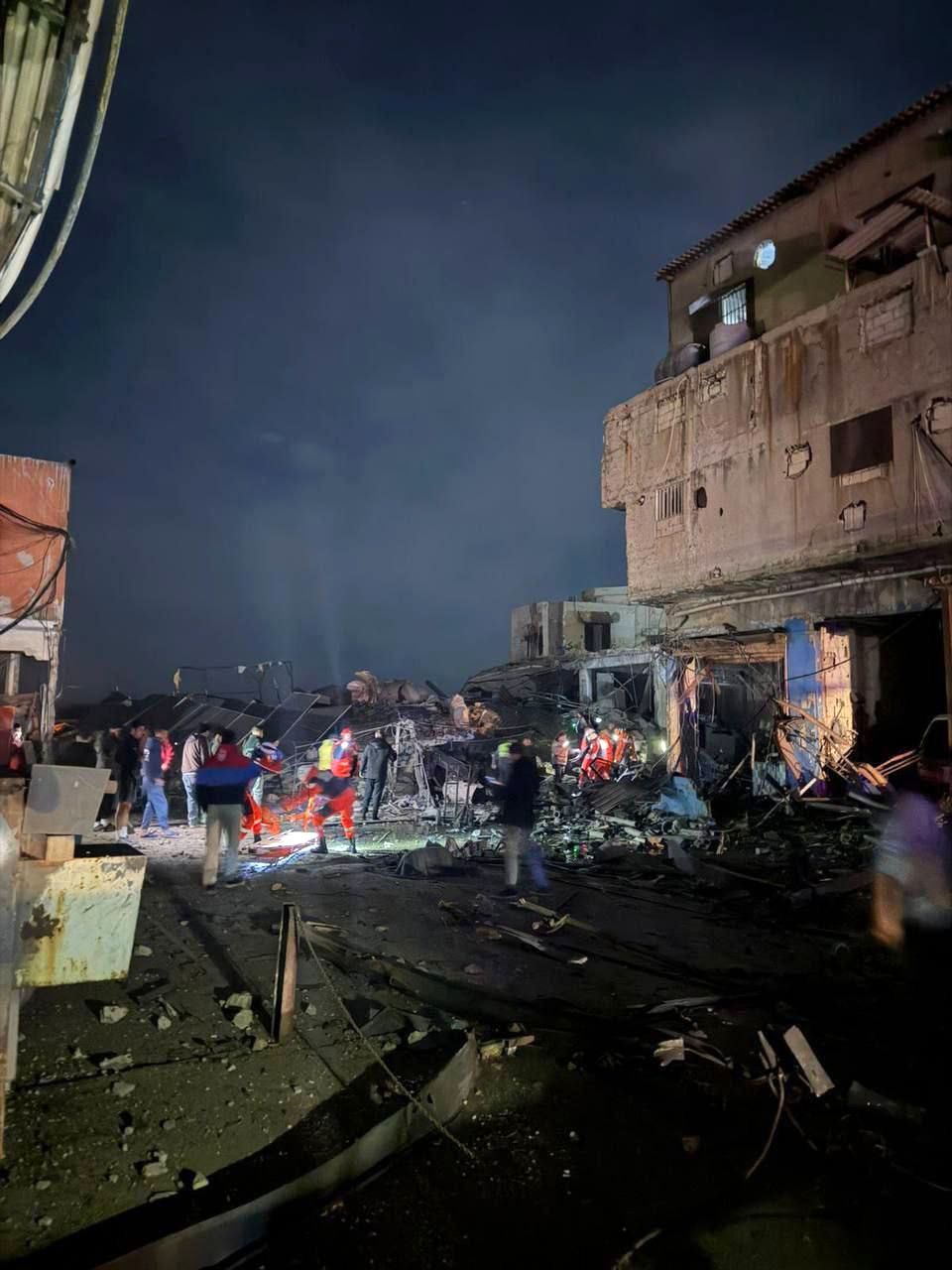 حمله هوایی اسرائیل به شهرک صیدا + فیلم