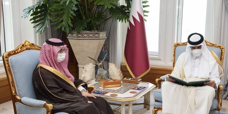 بن‌سلمان به امیرقطر پیام مکتوب ارسال کرد