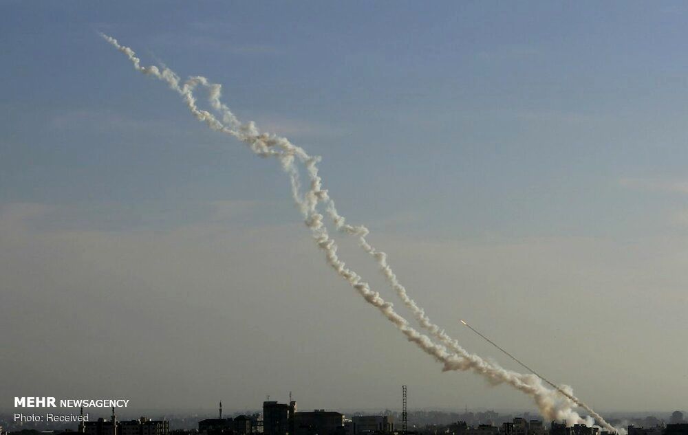حمله موشکی از غزه به شهر اشغالی سدیروت
