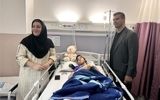 عیادت ساعی از دختر تکواندوکاری که در حملات اسرائیل مجروح شد