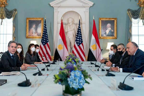 دیدار و رایزنی وزرای خارجه آمریکا و مصر