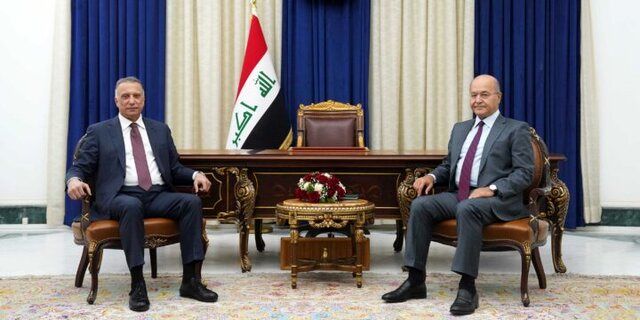 گفتگوی الکاظمی با رئیس جمهور عراق درباره نتایج سفر خود به آمریکا