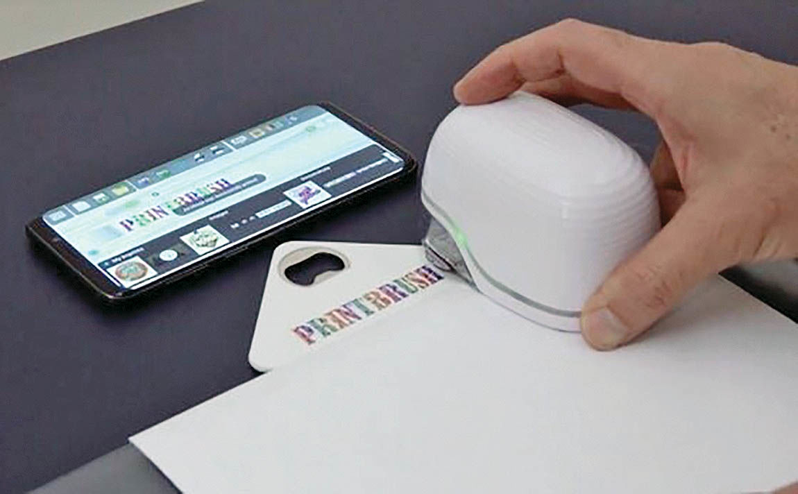 چاپگر دستی با قابلیت چاپ روی انواع سطوح