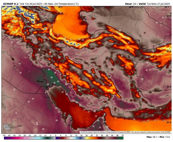 گردوخاک شدید در 3 استان کشور / دمای تهران بالای 40 درجه شد