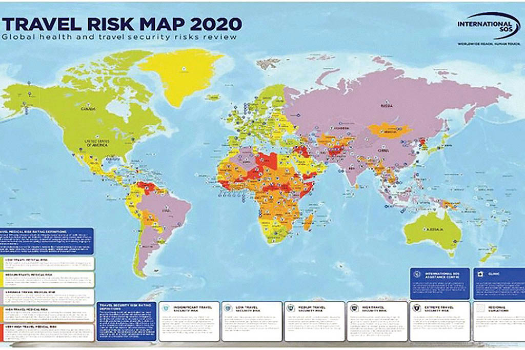 10 ریسک بزرگ توریسم 2020