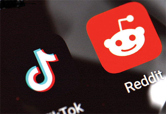 ردیت از تیک‌تاک پیشی گرفت