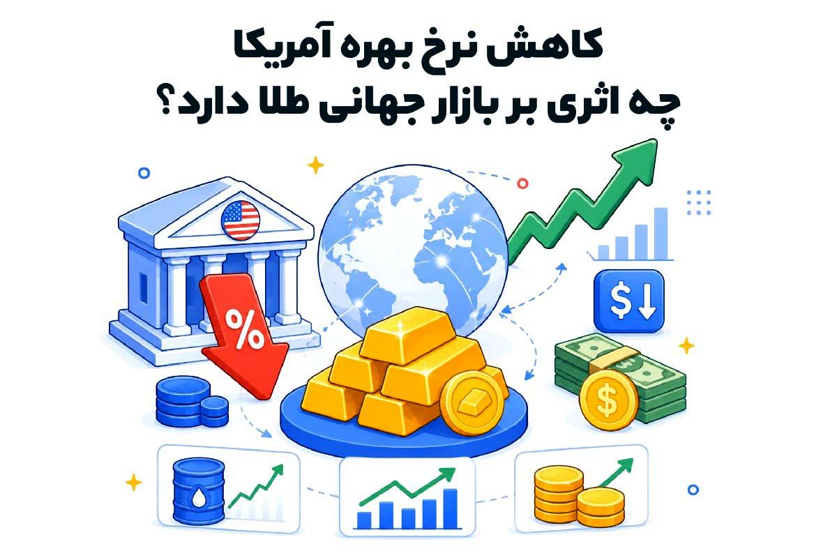 کاهش نرخ بهره آمریکا چه اثری بر بازار جهانی طلا دارد؟