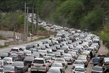 ترافیک سنگین در محورهای خروجی پایتخت