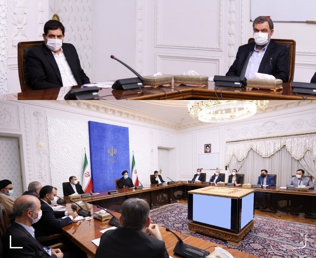 محسن رضایی در جلسه ستاد اقتصادی دولت حاضر شد+عکس