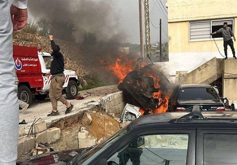 حمله جدید اسرائیل به جنوب لبنان/ پرتاب بمب صوتی به ورودی شهر الخیام