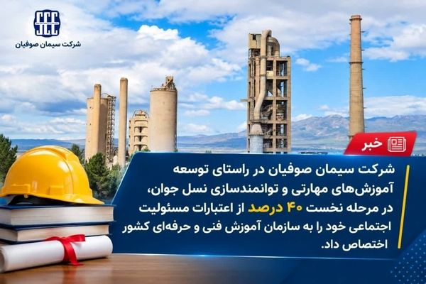 تداوم حمایت سیمان صوفیان از توسعه آموزش‌های مهارتی جوانان