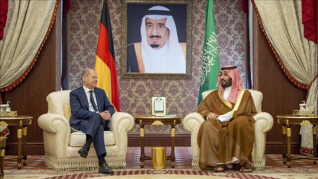 دیدار صدراعظم آلمان با بن سلمان در جده+جزئیات